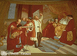 Galileo mostra al doge di Venezia i possibili usi strategici del cannocchiale